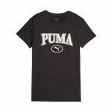 Kortrmet T-shirt til Kvinder Puma Squad Graphicc Sort #1