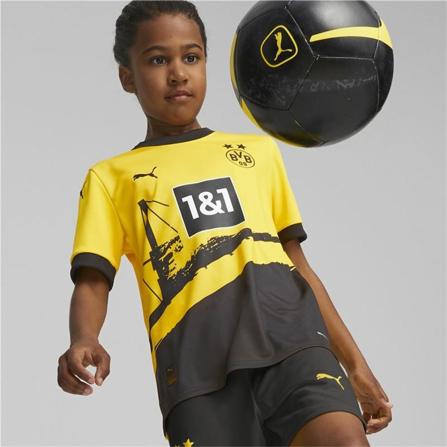 Kortrmet fodboldtrje til brn Puma Borussia Dortmund #3