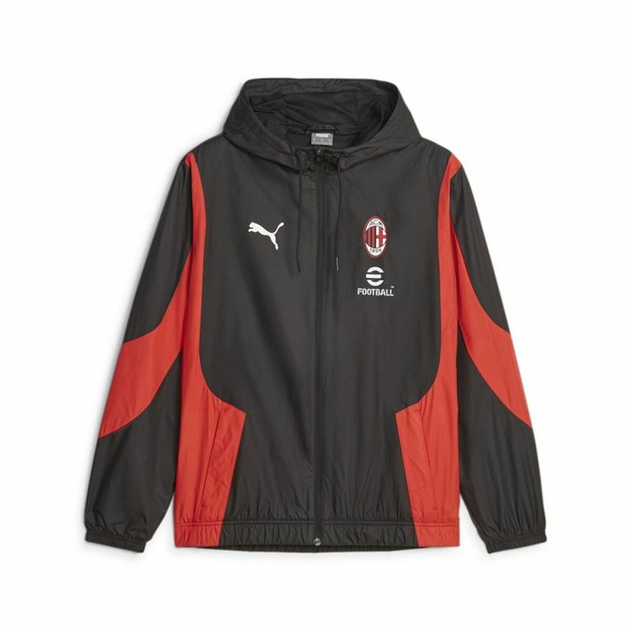 Sport Jakke til Mnd Puma Ac Milan Prematch Sort Rd #1