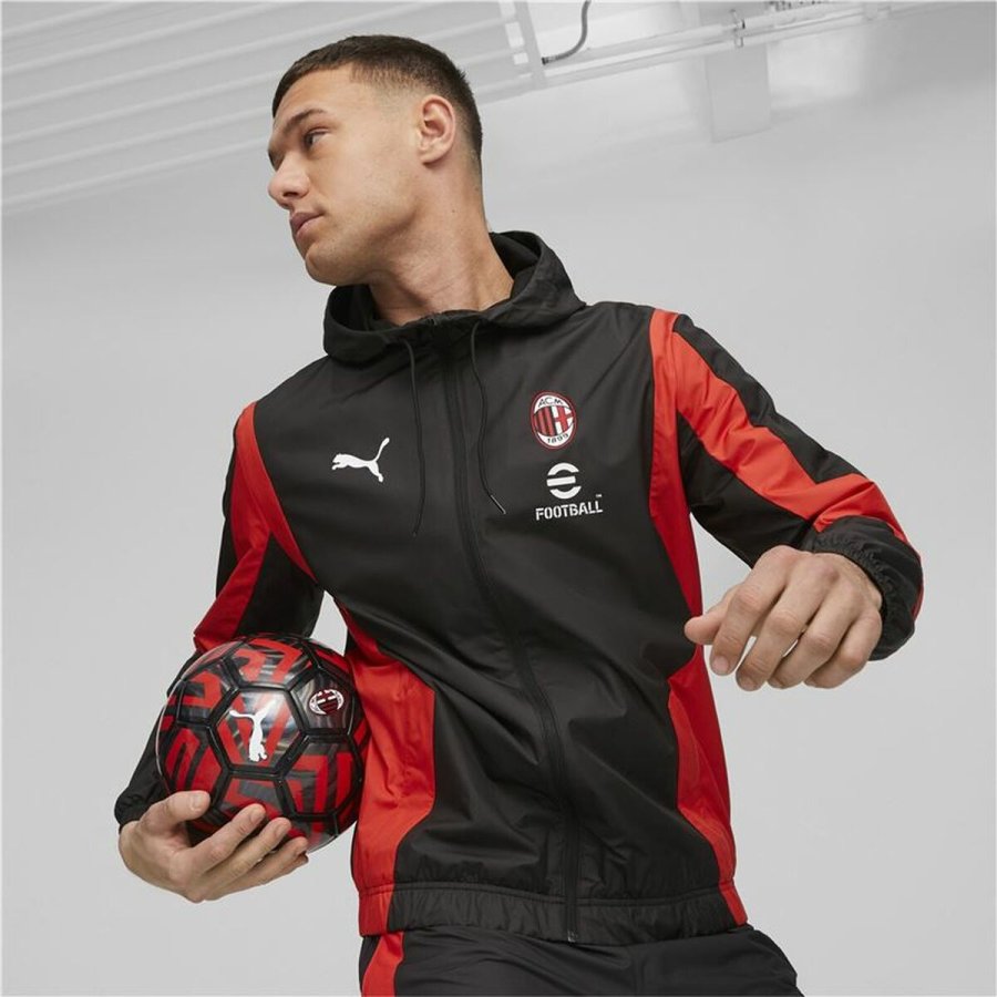 Sport Jakke til Mnd Puma Ac Milan Prematch Sort Rd #2