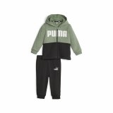 Baby trningsdragt Puma Minicats Colorblockk Sort Grn #1