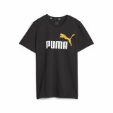 Brne Kortrmet T-shirt Puma Ess+ 2 Col Logo Sort #1