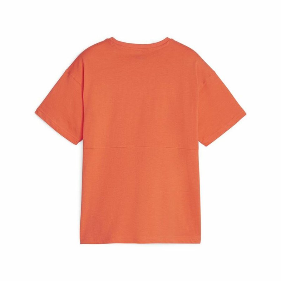 Brne Kortrmet T-shirt Puma Power Colorblock Mrk orange #2