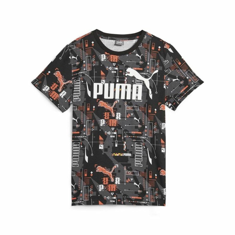 Brne Kortrmet T-shirt Puma Ess+ Futureverse Aop Sort #1