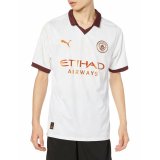 Kortrmet fodboldtrje til mnd Puma  Manchester City Away Hvid #2