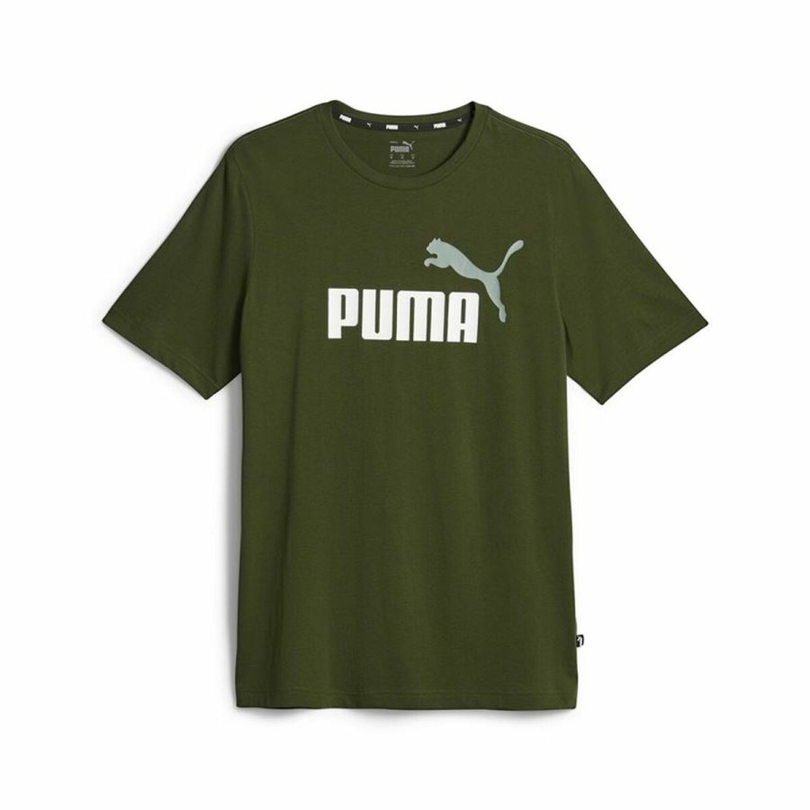 Kortrmet T-shirt til Mnd Puma  Ess+ 2 Col Logo  L #1