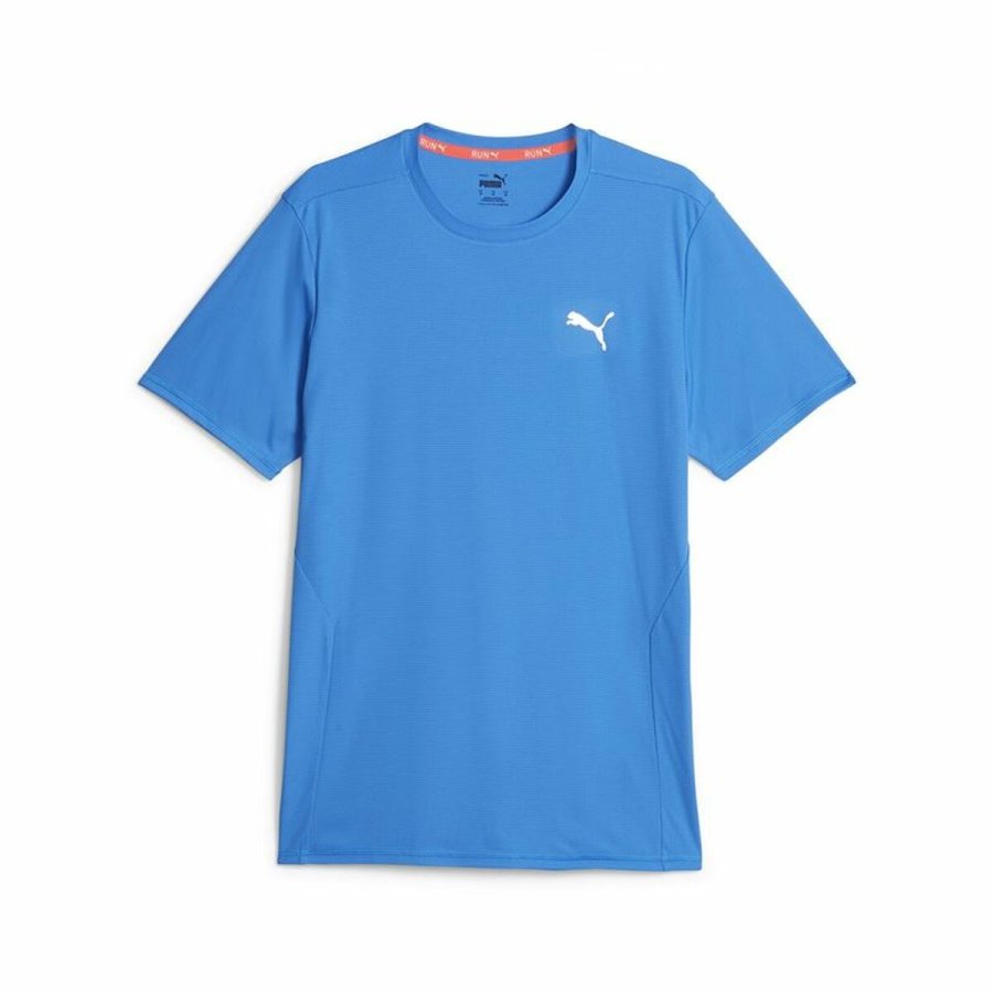 Kort�rmet T-shirt til M�nd Puma Run Favorite Ss Himmelbl� #1