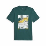 Kortrmet T-shirt til Mnd Puma Graphiccs Sneaker Grn #1