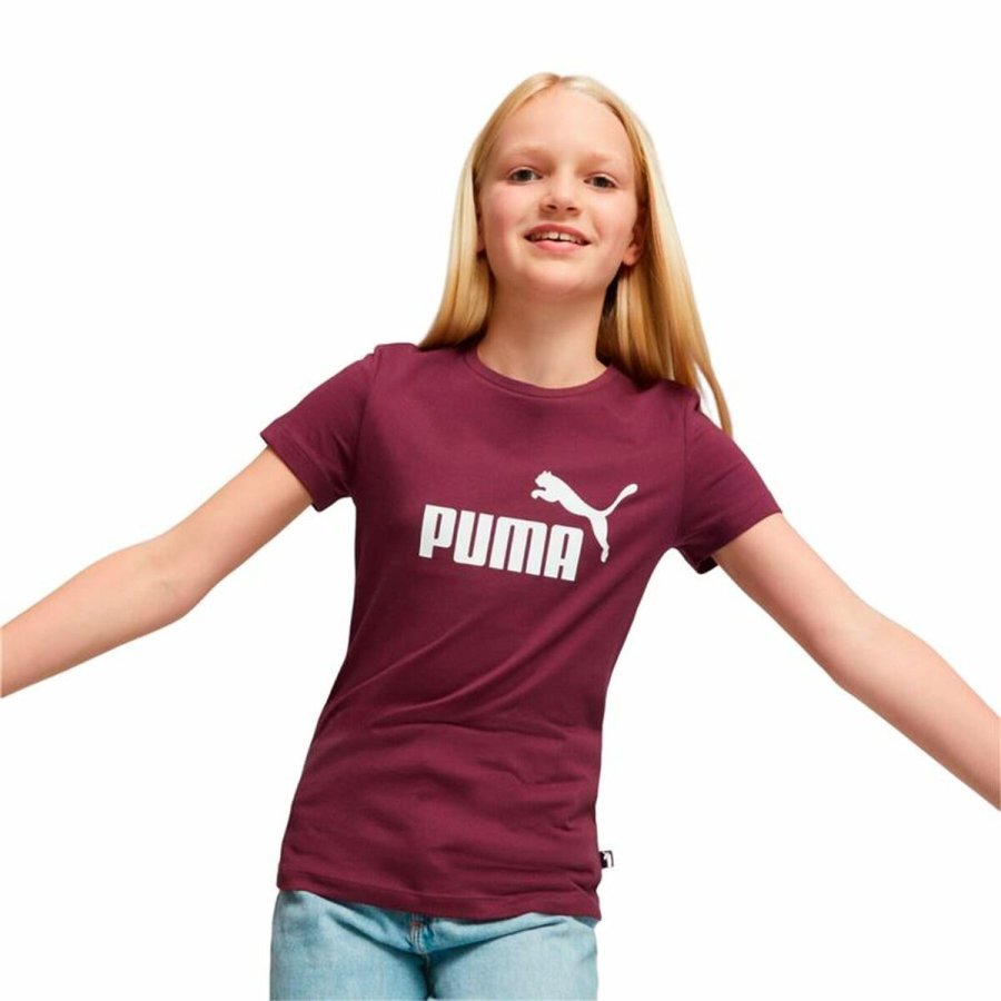 Brne Kortrmet T-shirt Puma Ess Logo Rdbrun #3