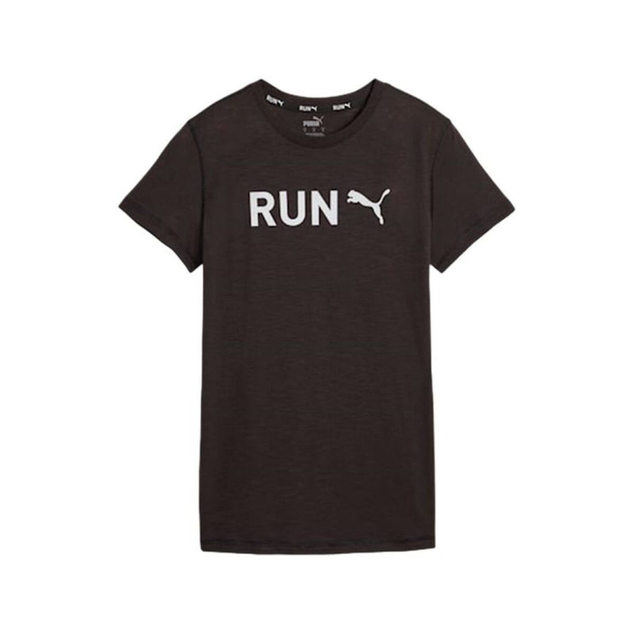 Kort�rmet T-shirt til Kvinder Puma Q3 Sort Fitness #1