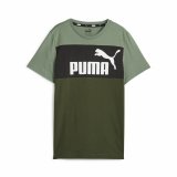 Brne Kortrmet T-shirt Puma Ess Block Grn #1