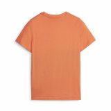 Brne Kortrmet T-shirt Puma Ess Block Sort Orange #2