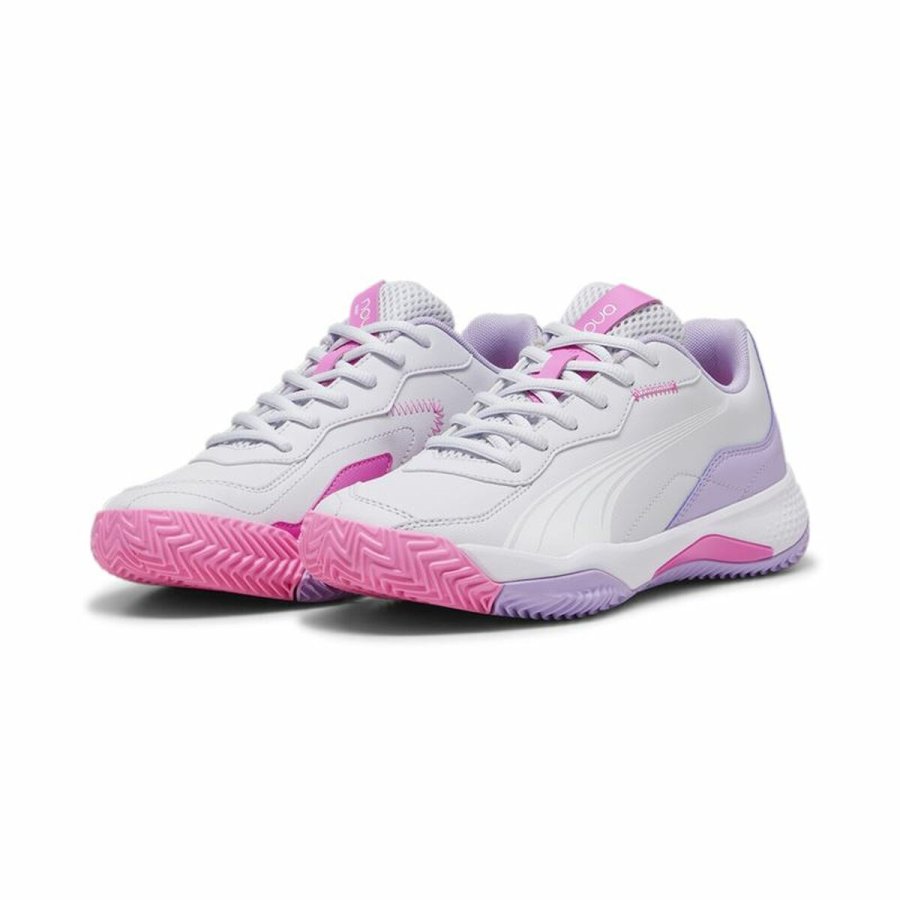 Sportssneakers til damer Puma Nova Smash Hvid Blomme #5