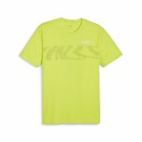 Kortrmet T-shirt til Mnd Puma RUN FAVORITE S GRA Lysegrn #1