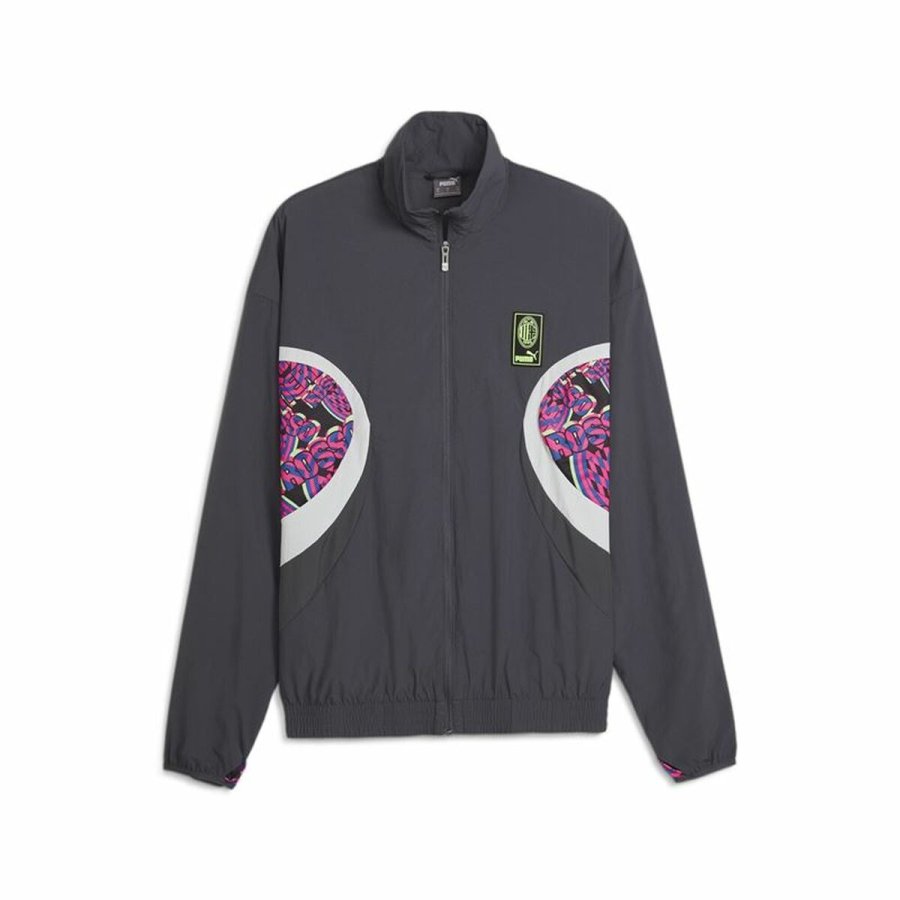 Trningsdragt til voksne Puma AC Milan Woven Gr Mrkegr #1