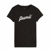 Kortrmet T-shirt til Kvinder Puma Essentials+ Script #1