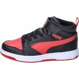 Sportssko til brn Puma Rebound V6 Mid Sort Rd #1