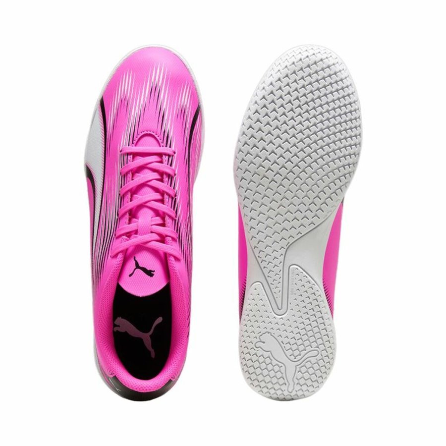 Indendrs fodboldstvler til voksne Puma Ultra Play Hvid Mrk pink Unisex #3