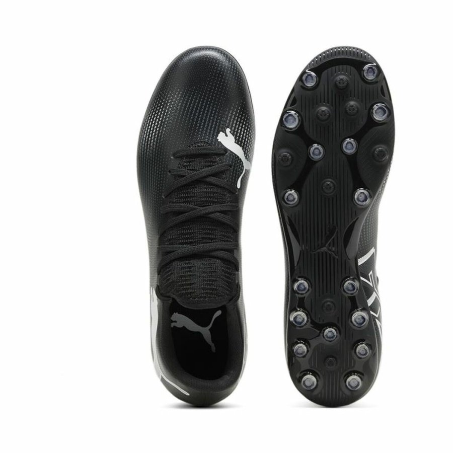 Voksen fodboldstvler Puma Future 7 Match MG Hvid Sort #3
