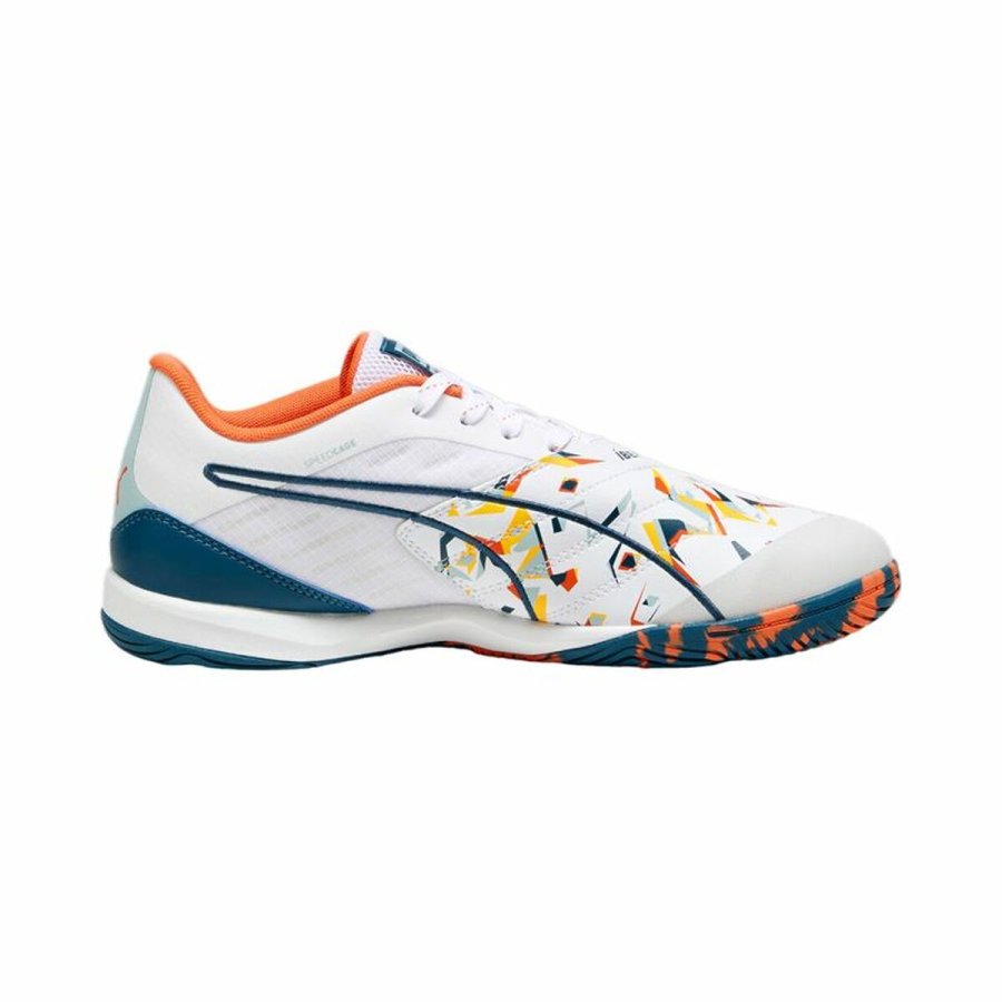 Indendrs fodboldstvler til voksne Puma IBERO V CREATIVITY Hvid Brns Unisex #2