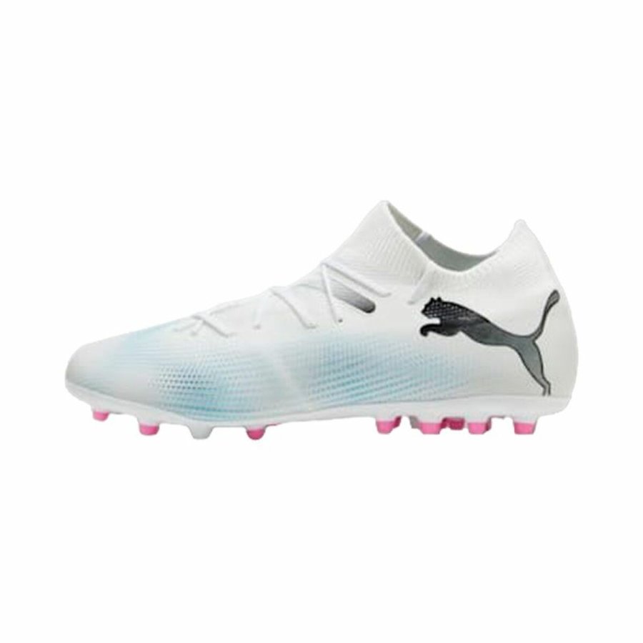Voksen fodboldstvler Puma Future 7 Match MG Hvid Sort #1