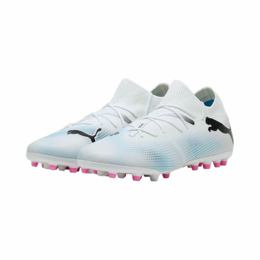Voksen fodboldstvler Puma Future 7 Match MG Hvid Sort #4
