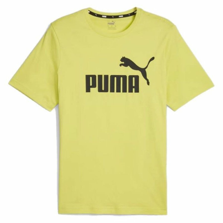 Kortrmet T-shirt til Mnd Puma ESS LOGO TEE 586667 66 Grn #1