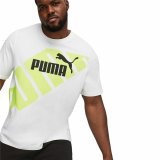 Kortrmet T-shirt til Mnd Puma POWER Graphic #3