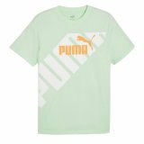 Kortrmet T-shirt til Mnd Puma POWER Graphic  Cyan #1