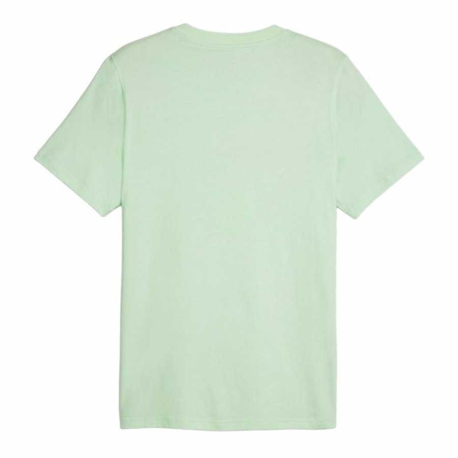 Kortrmet T-shirt til Mnd Puma POWER Graphic  Cyan #2