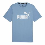 Kortrmet T-shirt til Mnd Puma Essentials Zen Indigo #1