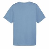 Kortrmet T-shirt til Mnd Puma Essentials Zen Indigo #2