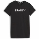 Kortrmet T-shirt til Kvinder Puma Sort #1