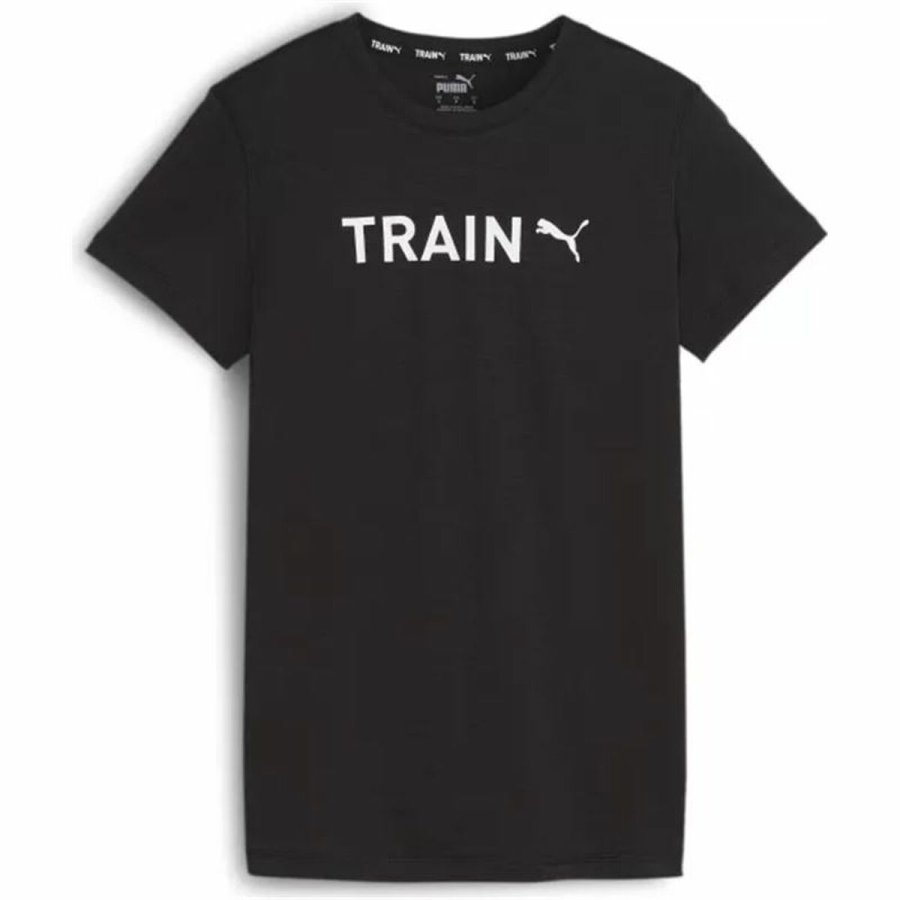 Kortrmet T-shirt til Kvinder Puma Sort #1