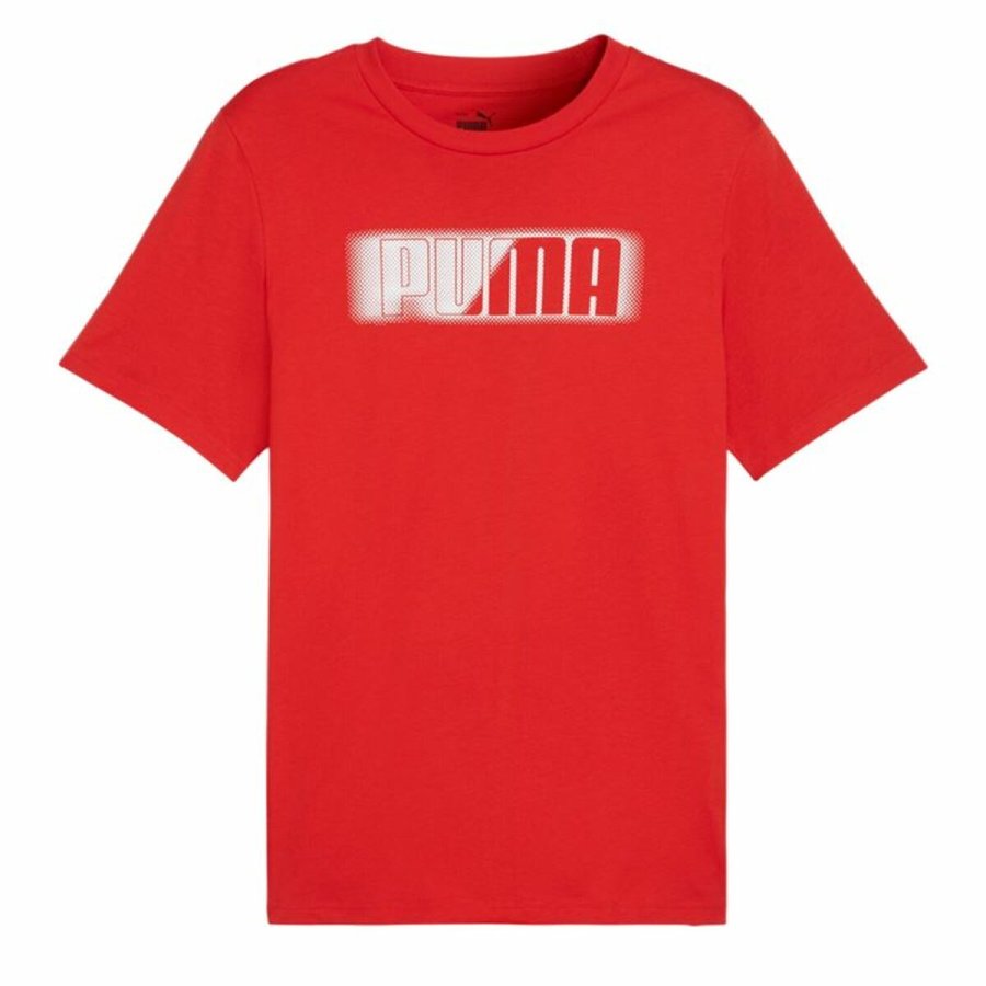 Kortrmet T-shirt til Mnd Puma Graphics Wording #1
