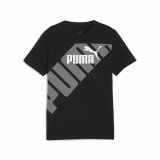 Brne Kortrmet T-shirt Puma Power Graphic Sort #1