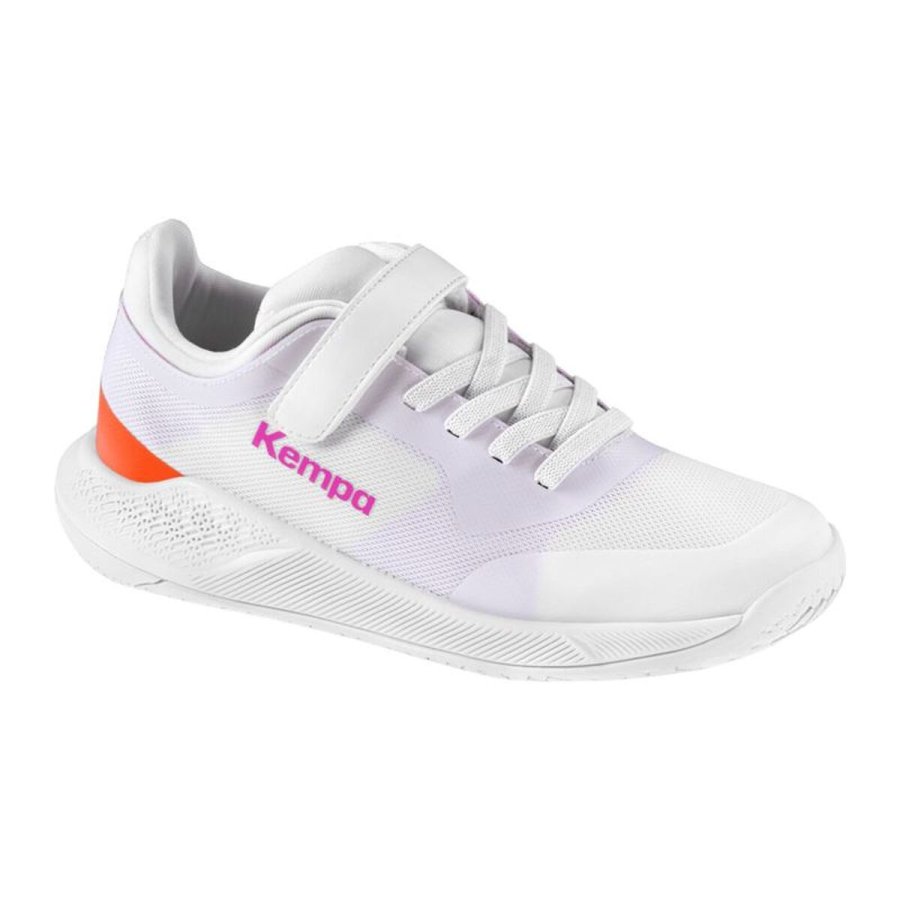 Sportssko til b�rn Kempa Kourtfly Hvid B�rns Unisex H�ndbold #1