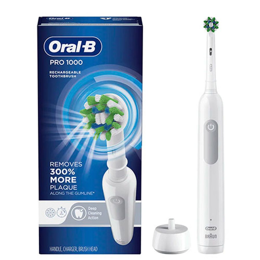 Elektrisk tandbrste Oral-B PRO 1 Hvid #1