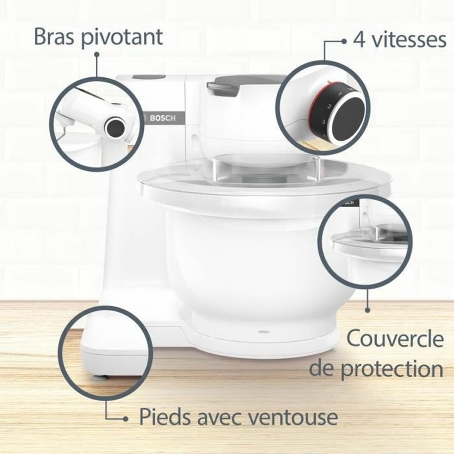 Foodprocessor BOSCH Serie 2 MUMS2AW21 Hvid 700 W 3,8 L #3