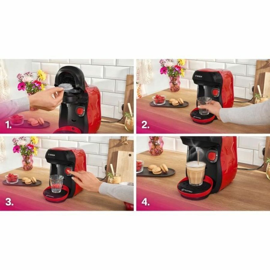 Kapselkaffemaskine BOSCH TAS103E Sort rouge 1400 W 700 ml #4