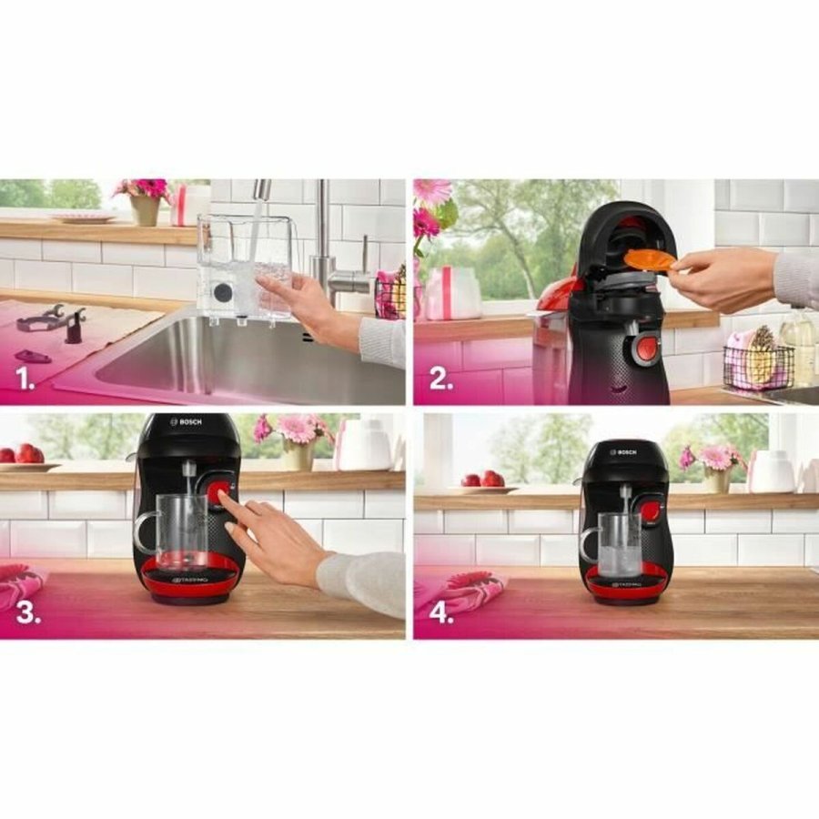 Kapselkaffemaskine BOSCH TAS103E Sort rouge 1400 W 700 ml #6