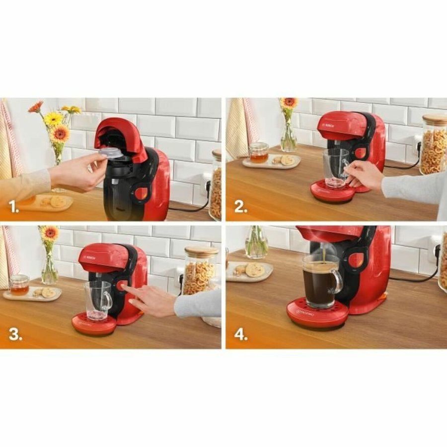 Kapselkaffemaskine BOSCH TAS113E Sort rouge 1400 W 700 ml #4