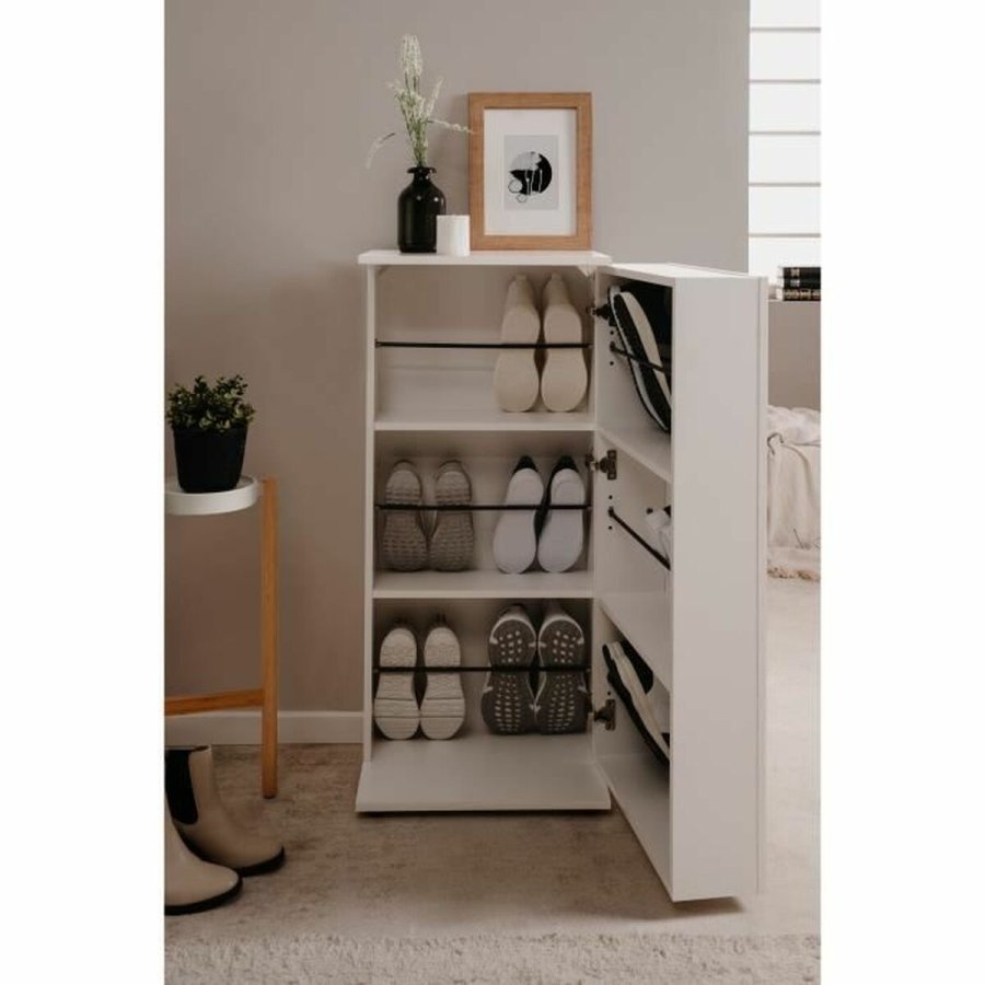 Skostativ Finori  Hvid 100 x 110 x 34 cm #17