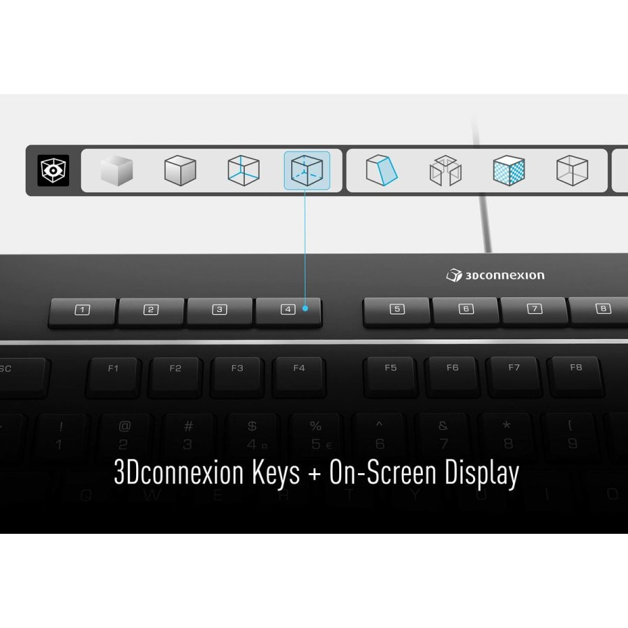 Tastatur 3Dconnexion 3DX-700092 Sort Qwerty US #3