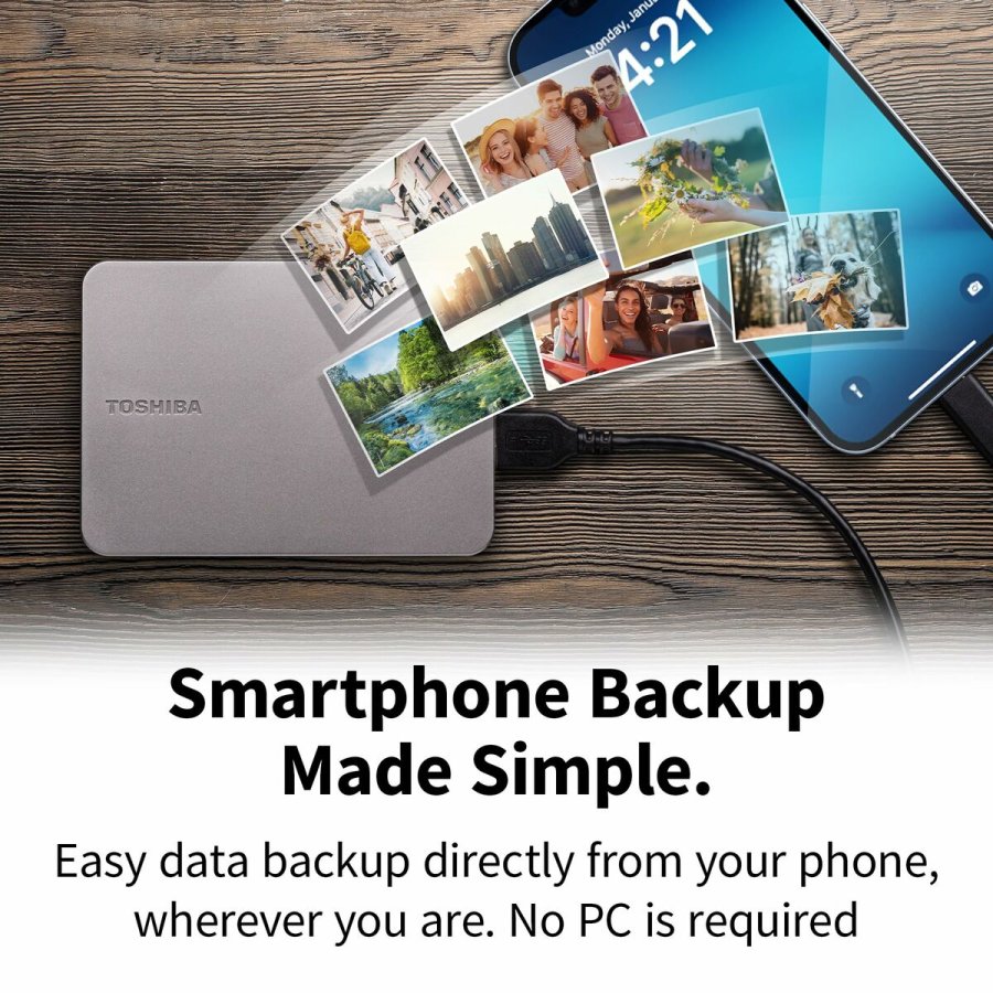 Ekstern harddisk Toshiba HDTX210ESCAA Gr Magnetisk #3