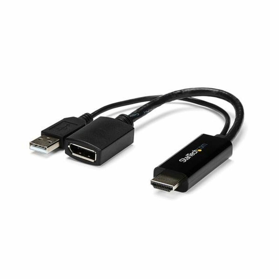 DisplayPort til HDMI-adapter Startech HD2DP                Sort 4K #1