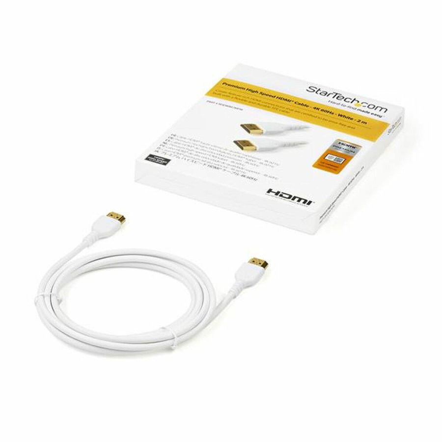 HDMI-kabel Startech RHDMM2MPW            4K Ultra HD Hvid (2 m) #4