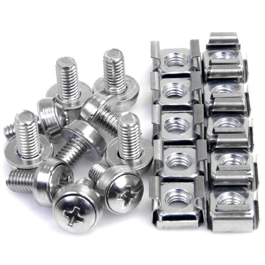 Holder Startech CABSCREWM6 Slvfarvet Rustfrit stl (50 enheder) #3