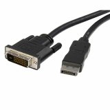 DisplayPort til DVI kabel Startech DP2DVIMM10           Sort #1