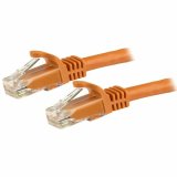 UTP kategori 6 stift netvrkskabel Startech N6PATC1MOR 1 m Orange #1